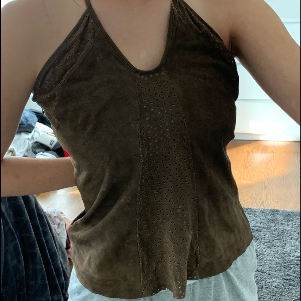 Suede tank